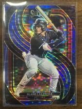 2025 Panini Select Baseball - Slade Caldwell #135 Premier Level Blue Pulsar /99