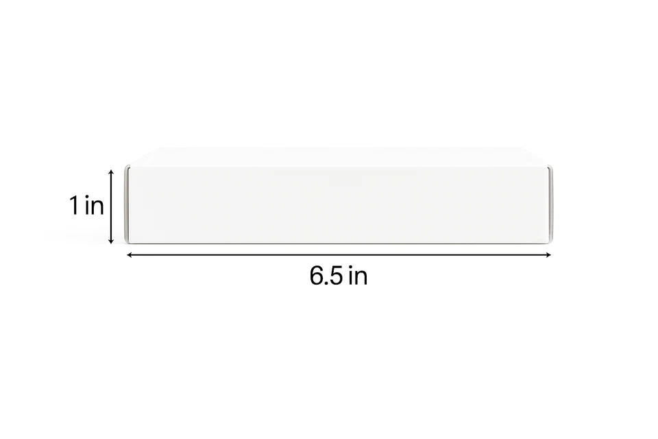 250 PCS Case 6.5x5x1 Inches Shipping Boxes (Small) White Corrugated 6.5x5x1 - Image 2 of 3