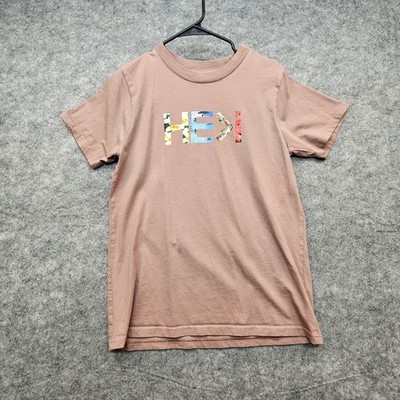 Heki He Is Greater Than I Kids Flora Tee Graphic T-Shirt Brown Size XS