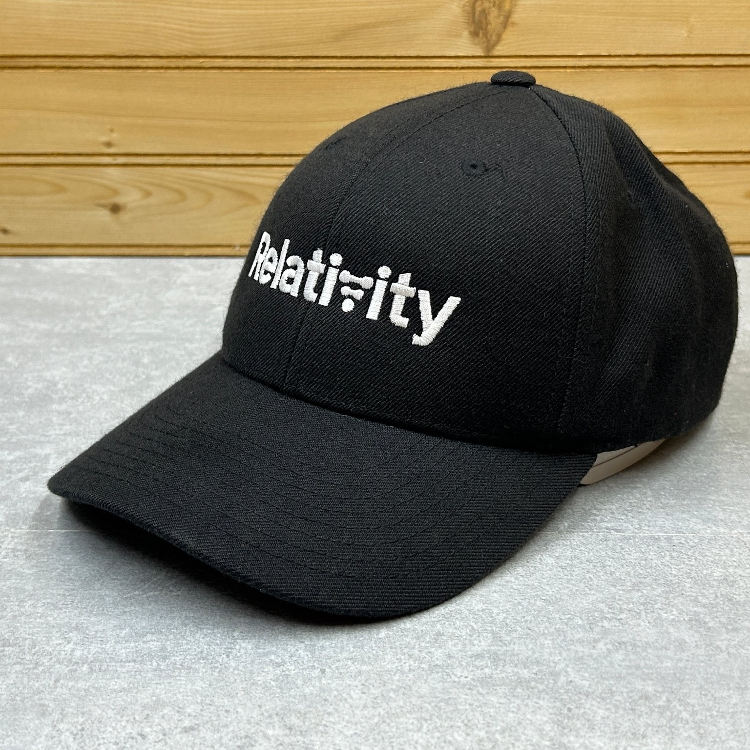 Relativity Black Snapback Baseball Hat Classic Ac… - image 3