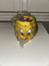 Tazza Tweety Bird vintage 1992 in plastica dura NUOVA IN CONFEZIONE 