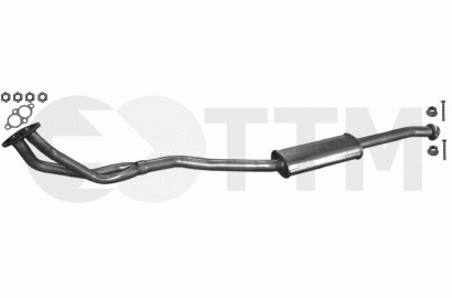 Silencieux intermédiaire BMW E36 1.6 1.8 réduisant le bruit moteur