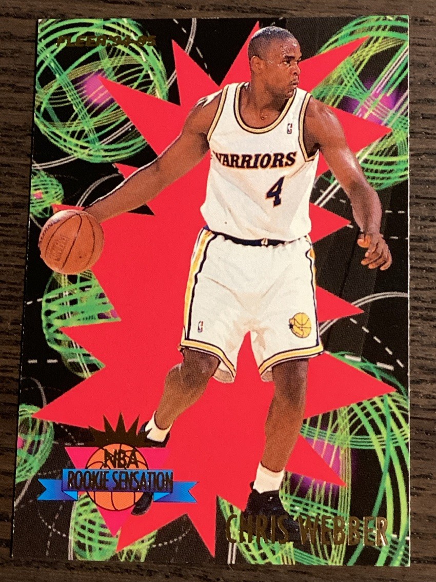 1994-95 Fleer Rookie Sensations #25 Chris Webber Golden State Warriors