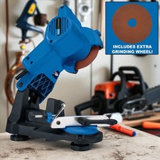 Draper 85W Chainsaw Blade Sharpener Grinder + Extra Grinding Wheel 230V Electric