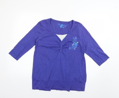 True Damen lila Pullover Pulli Größe 16