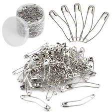 Quilting Curved Safety Pins for Quick Basting, Size 3, 100 Count