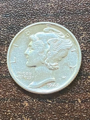 1942 S MERCURY SILVER DIME A EXTRA FINE COIN . PLUS A SILVER SUPRISE