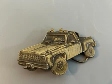 Made in USA 1981 The Great American Buckle Co. CHEVY Truck Belt Buckle #259