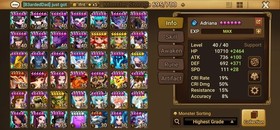 Summoners War Global 5LD5:🔥 Narsha/ Elenora/Pater/D.Zen/Mi Yang🔥+221 Swft G3 