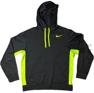 black and volt green hoodie
