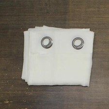 zUZIFY Grommet Textured Sheer Curtain Panel 167187243572b3 White 50"x84"