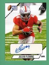 2021 LEAF PRO SET JULIAN FLEMING AUTO OHIO STATE ROOKIE RC