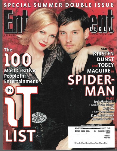 SPIDER-MAN - Entertainment Weekly Mag (LOT of 2) - KIRSTEN DUNST - TOBEY MAGUIRE - Picture 2 of 2