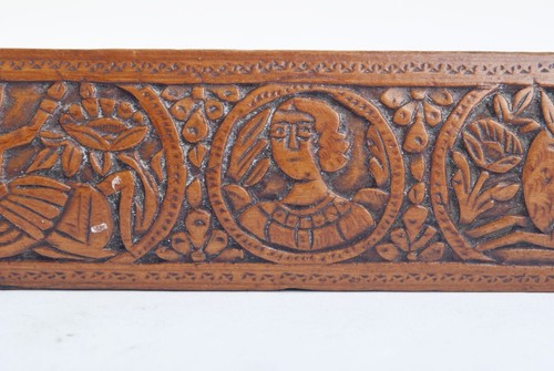 Antique Indo Persian Carved Wood Qalamdan Pencil Pen Box Islamic Middle Eastern - Picture 11 of 21