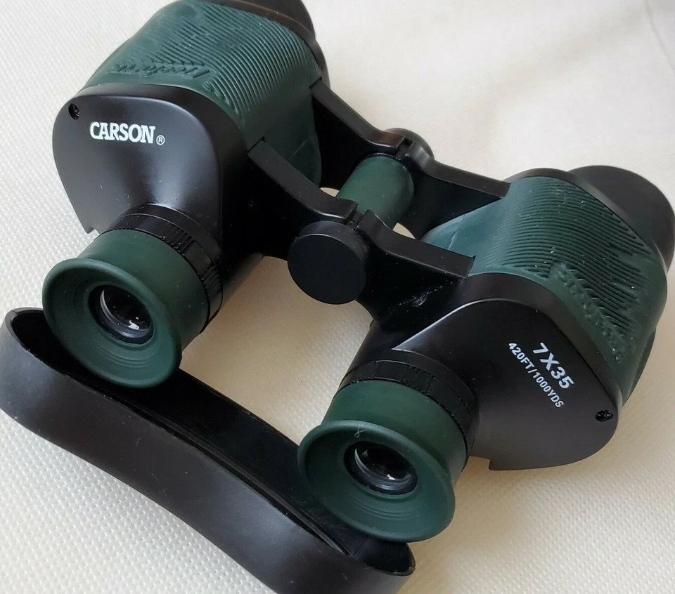 CARSON Freefocus Army Green Binoculars 7 x 35 420 Ft / 1000 Yds - Image 3 of 4