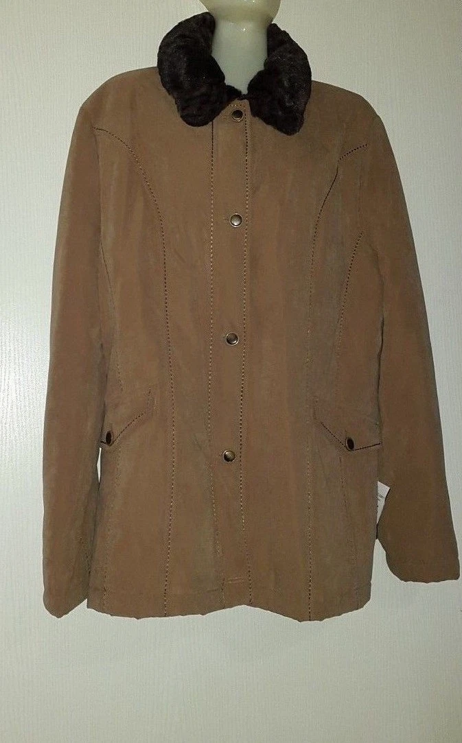 DEVIANNE MANTEAU PARKA FOURRE TAILLE FR52, EU50, IT56 MARRON | eBay