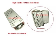 Orthopedic Empty Case Box For 4.5 mm Cortical Screw Surgical Instrument