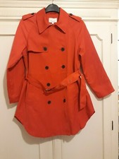 Linea Ladies Red Trench Coat Brand New With Tags Size 14