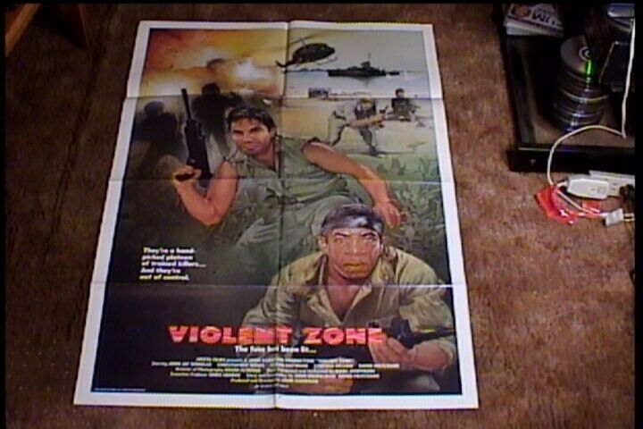 VIOLENT ZONE ORIG MOVIE POSTER 1988 WAR MILITARY