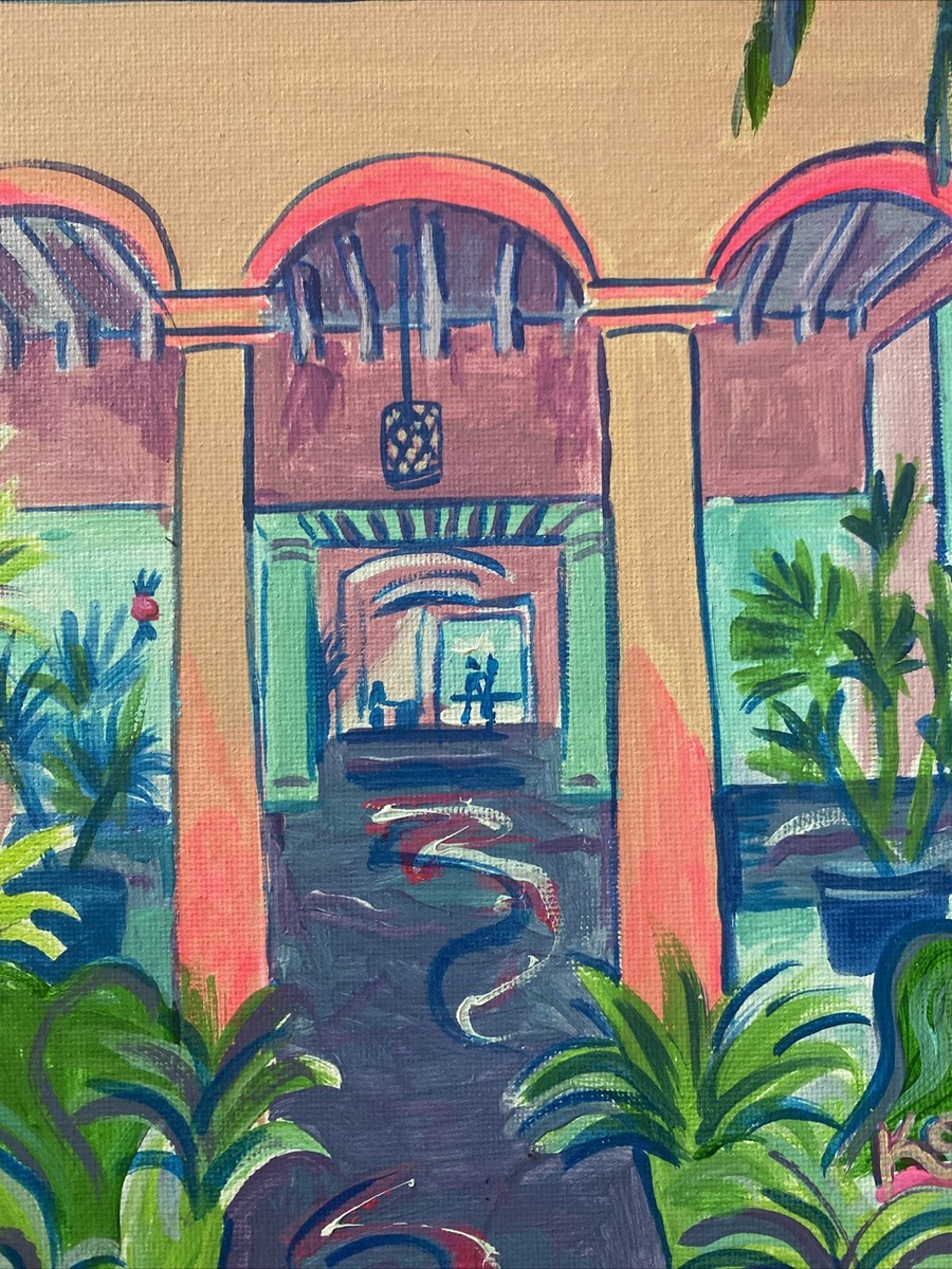 ROYAL HAWAIIAN HOTEL | Painting Honolulu Waikiki Beach K Jones