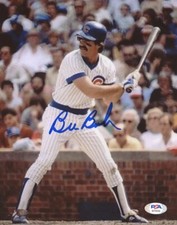 Bill Buckner Signed Cubs 8x10 Photo PSA COA RIP