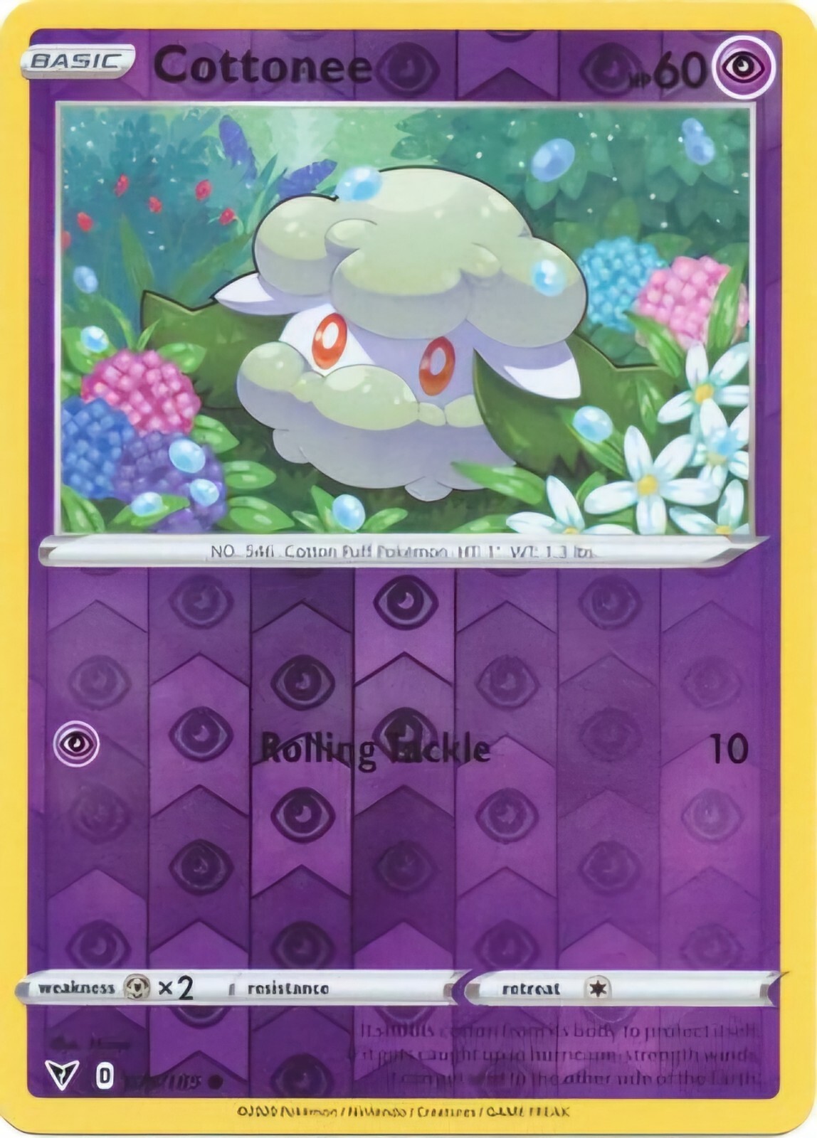 Cottonee 075/185 Swsh04: Vivid Voltage Reverse Holo for sale