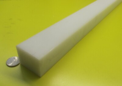 HDPE White Bar 1.75'' Thick x 1.50'' Wide x 48'' Long