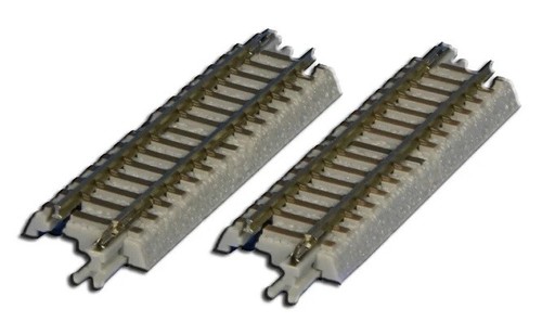 Gleis gerade, 55 mm, mit Anschlussblende Inhalt: 2x Gleis gerade 55 mm, mit Anschlussblende