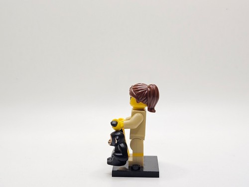 LEGO minifigura Zookeeper col05-7 CMF Serie 5 chimpancé plátano - Imagen 4 de 4