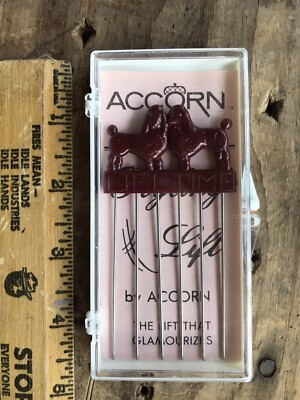 Rare Acorn Styling Lift NEW Old Stock Bakelite Poodle Top In Case Lifetime