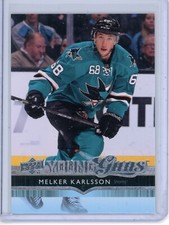 2014-15 Upper Deck Melker Karlsson 468 Young Guns Rookie San Jose Sharks RC