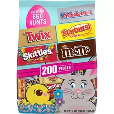 M&M's, Twix, Skittles, Starburst and 3 Musketeers Assorted Easter Egg Hunt Candy