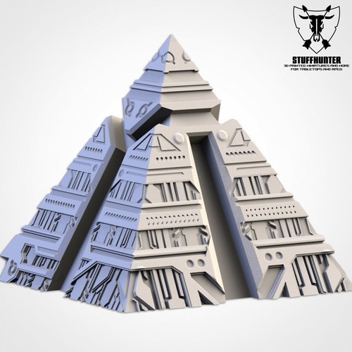 Xeno Pyramids - Tabletop Terrain Terreno - Scenery Wargaming para 28-32mm - Imagen 29 de 47