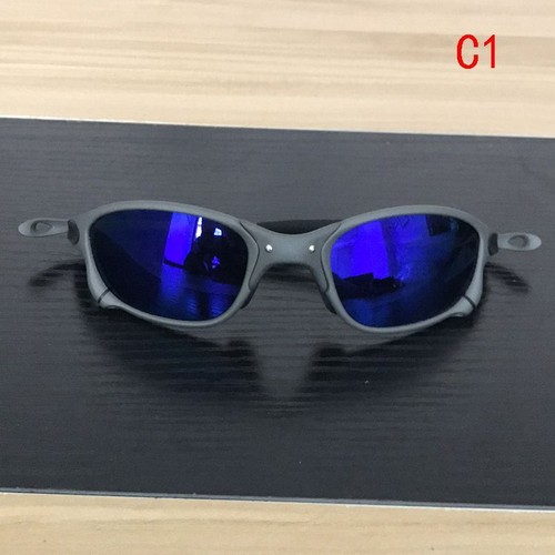 X Metal Juliet Cyclops Sunglasses UV 400 Ruby Polarized Glass Titanium