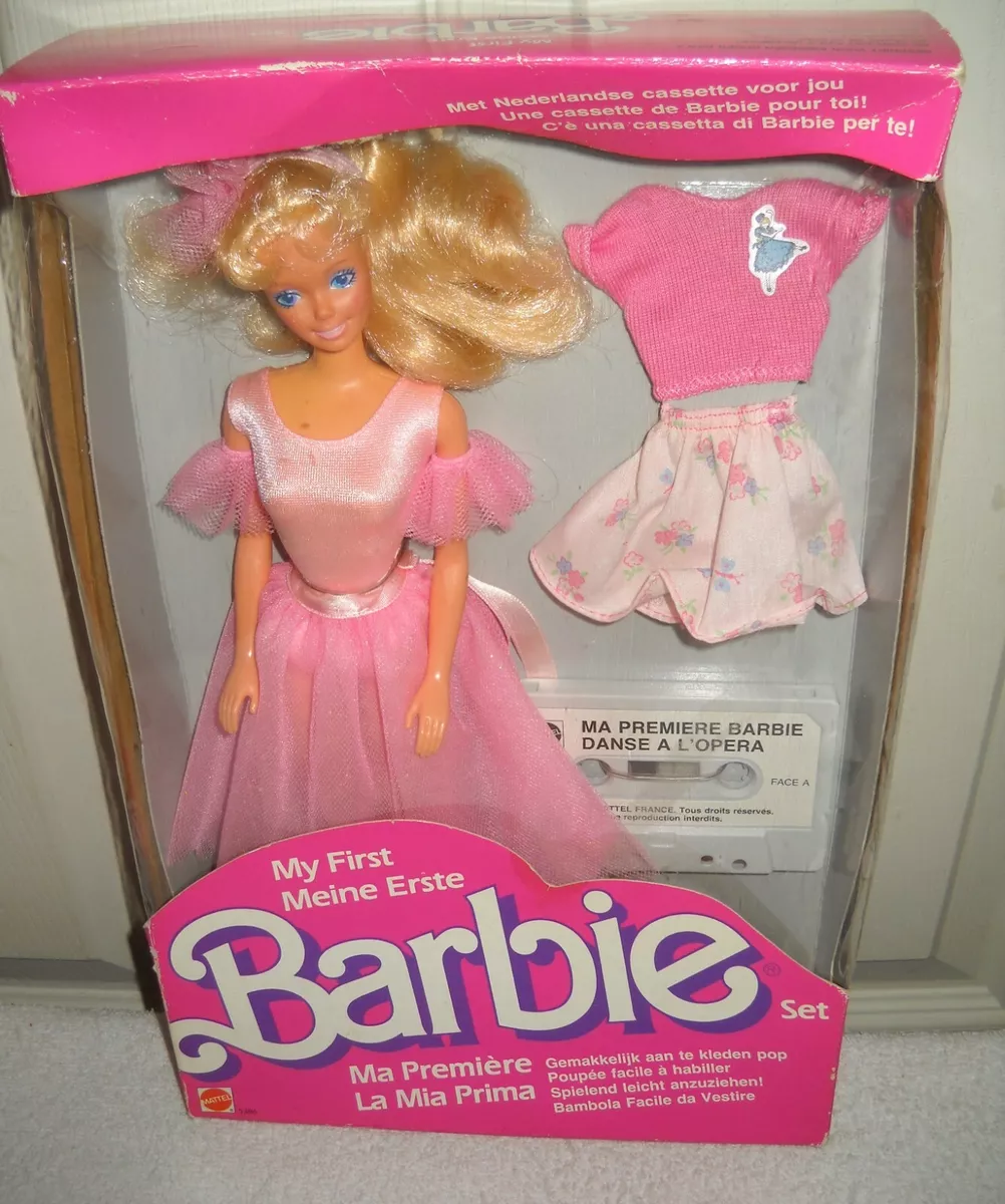 10517 NRFB Mattel My First Barbie Foreign Giftset Meine Erste Ma