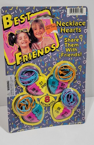 Vintage JA-RU Necklace Hearts Best Friends Jewelry 1995 # 1755 - Picture 7 of 14