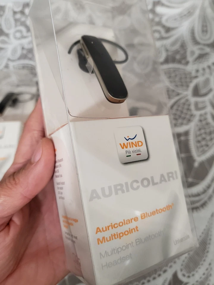 AURICOLARE WIND MULTIPOINT MONO BLUETOOTH CON MICROFONO INTEGRATO NUOVO 🔥💯💥 - Immagine 2 di 4