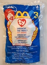 Ty Teenie Beanie Baby Smoochy The Frog 1999 3 McDonald's Happy Meal Toy Retired