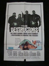 THE DESTRUCTORS movie poster RICHARD EGAN PATRICIA OWENS Original 1967 One sheet
