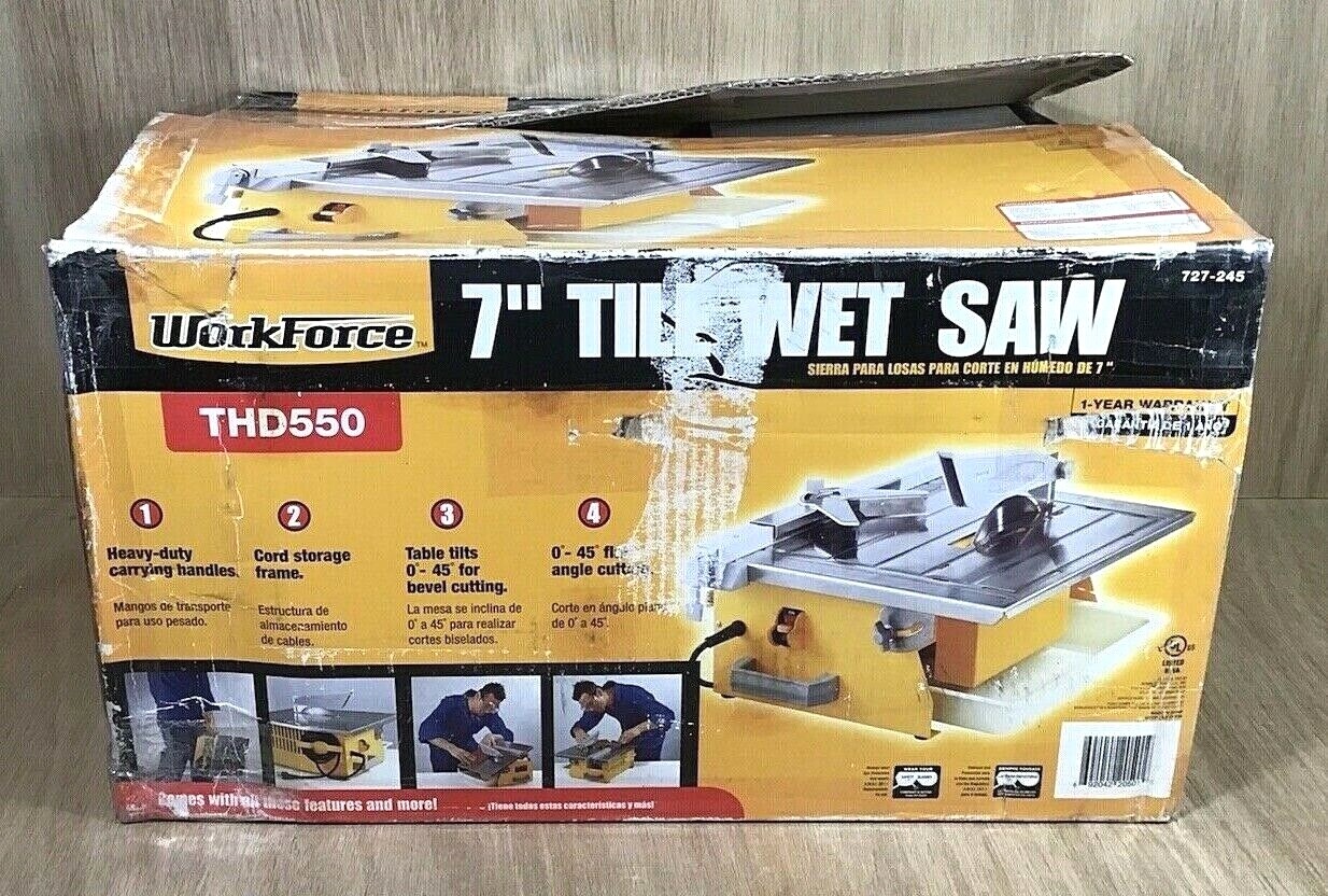 Workforce Thd550 7 Inch Wet Tile Saw For Sale Online Ebay