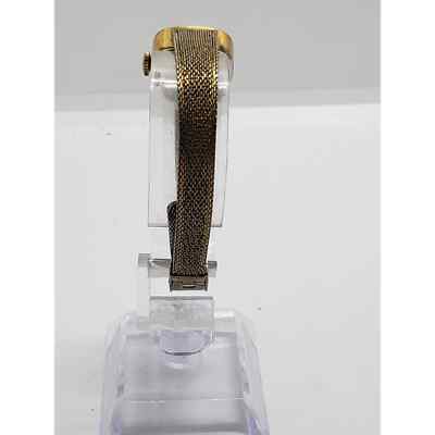 Women\'s Timex watch. Small square face with White iridescent background. Women main image 3