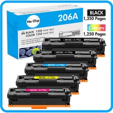 No Chip 206A W2110A Color Toner Cartridge For HP LaserJet M255dw M283 M283cdw