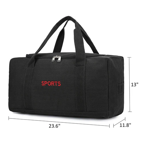 Große Oxford Reisetasche Fitnessstudio 45/60L wasserabweisend Gepäcktasche mit Gurt - Bild 40 von 49