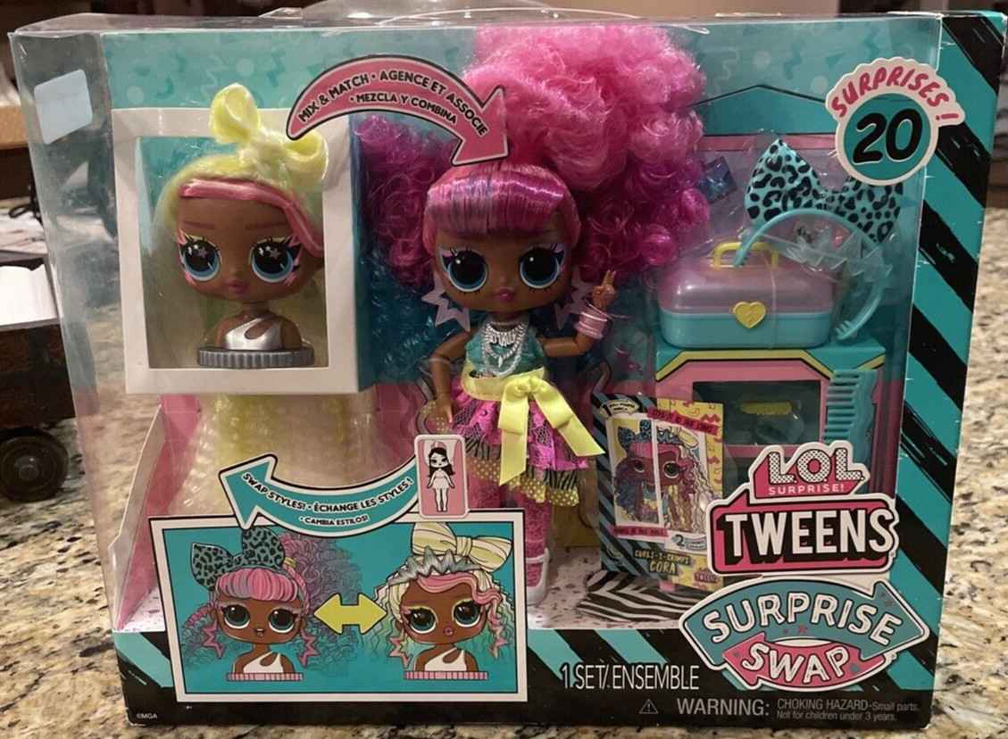 LOL Surprise&excl; Tweens Surprise Swap Cora with 20 Surprises New&excl;