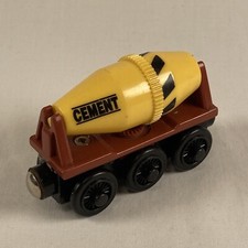 Thomas The Train Sodor Cement Mixer Yellow Wooden Railway Tank Engine 2003