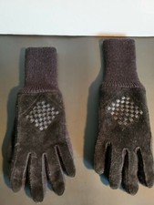 Warm Leather and Knit Women's Black Gloves Sz Small Vintage from Canada
