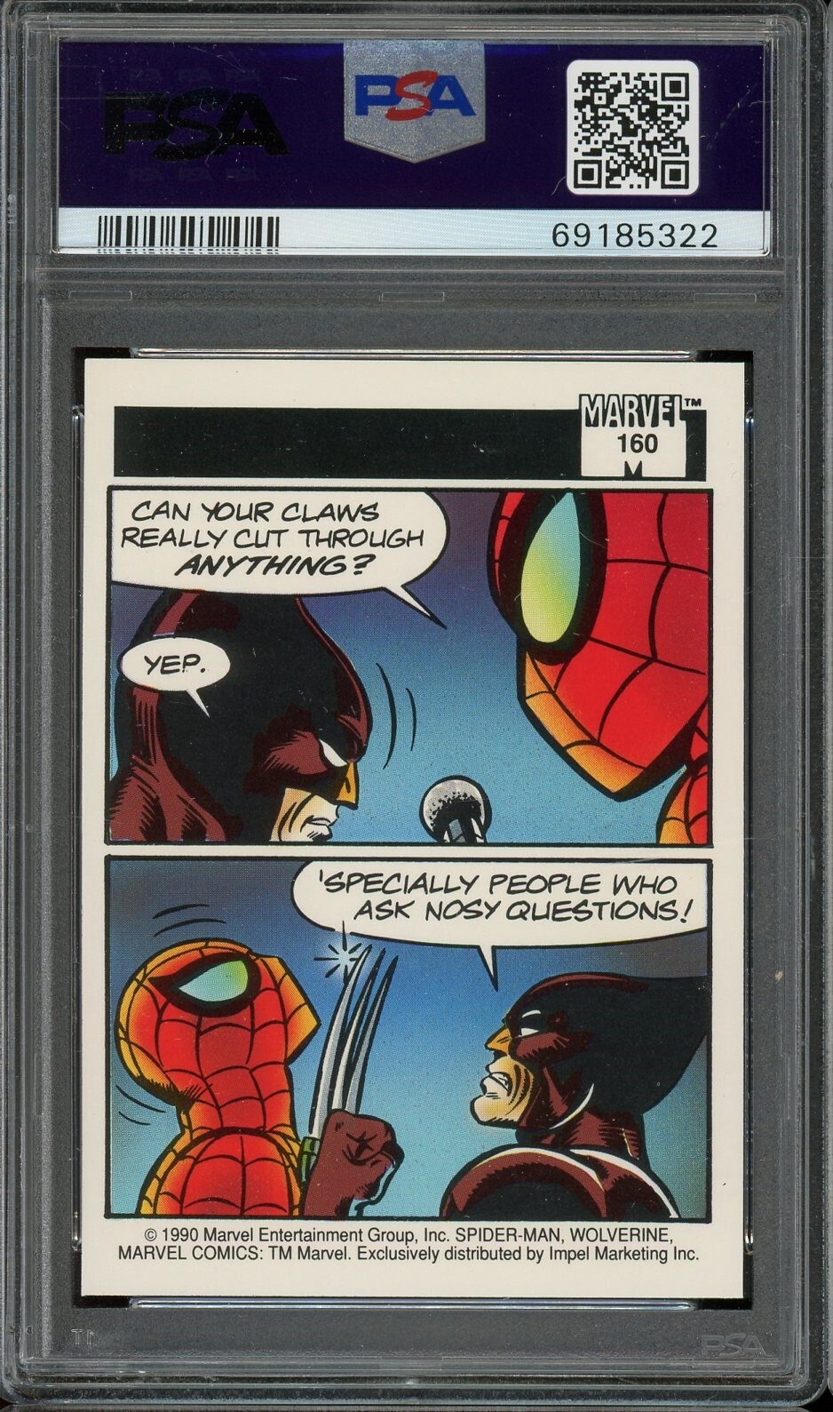 1990 Marvel Universe #160 Wolverine PSA 10 | eBay