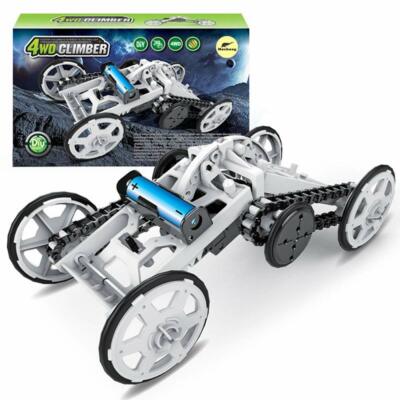 Mochoog STEM 4WD Electric Mechanical Assembly Gift Toys Kit | Intro to Engineeri