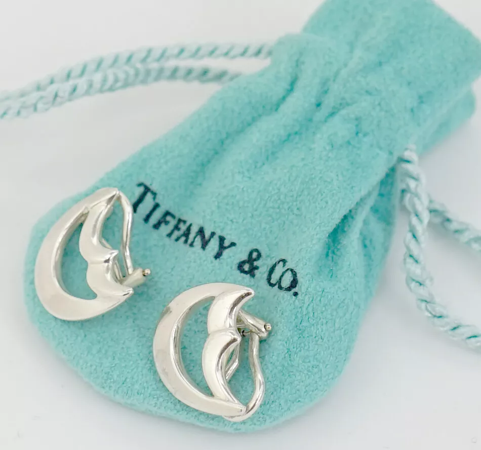 Tiffany moon earrings deals