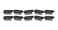 10 PCS Sticker for Ultrabook Inspired By - Black Edition 13mm x 30mm Logo Decal